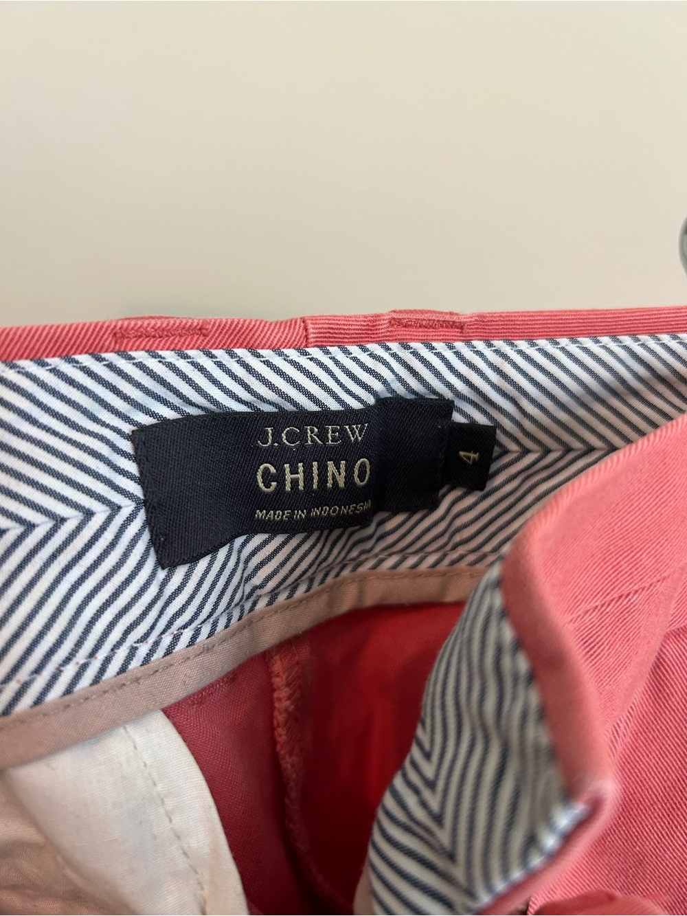 J. Crew Coral Chino Shorts